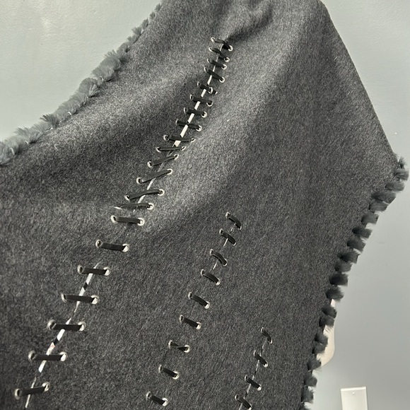 Cashmere Wool Blend Large Fringe Scarf Wrap - Picture 10 of 16